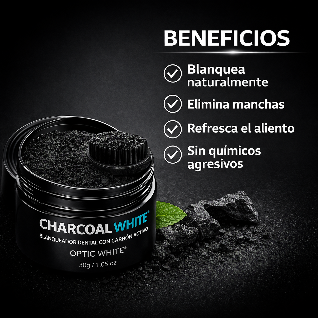 Blanqueador Dental - Carbón Activo