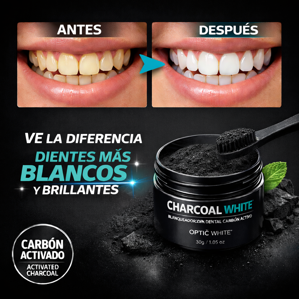 Blanqueador Dental - Carbón Activo